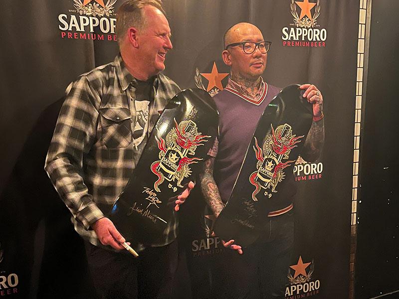 the skateboards