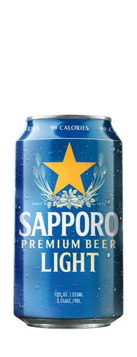 Sapporo Premium Light - 12oz Blue Can