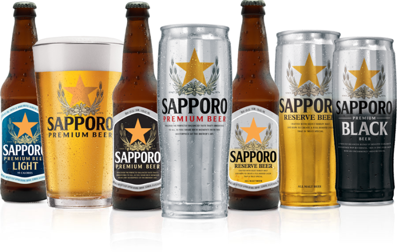 Sapporo Premium beers