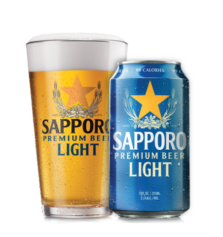 Sapporo Premium Light Beer. A smooth and clean taste inherited from Sapporo Premium.