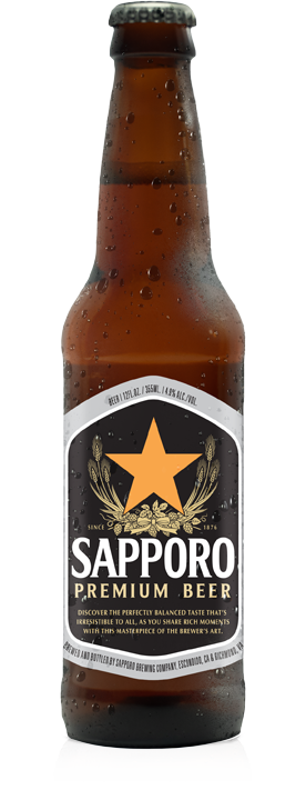 Sapporo Premium Beer is now available in a 12oz bottle