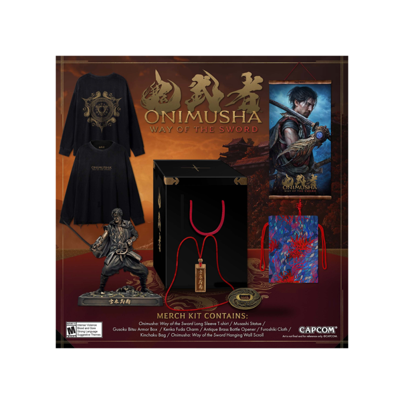 Onimusha Merchandise figurines, sweatshirt, posters